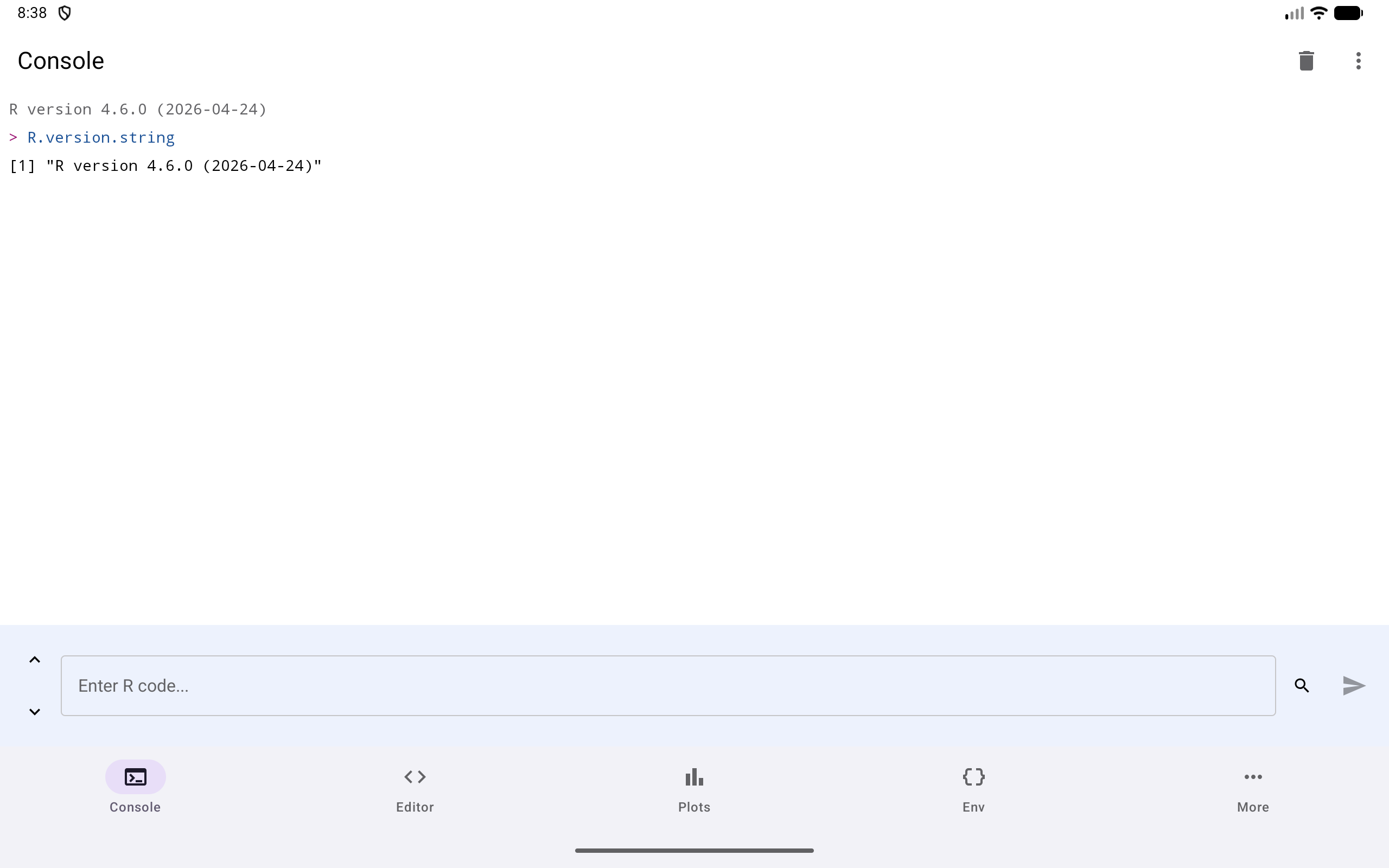 Tab Bar layout on a tablet, with bottom navigation